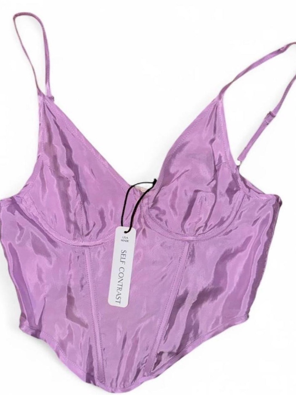NWT Self Contrast Lavender Lia Corset